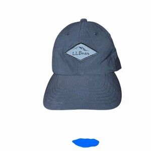 L.L.Bean Baseball Cap Hat Unisex S/M Black Fitted Diamond Logo Patch